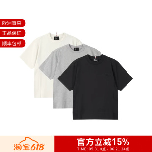 Moncler盟可睐 女士标识贴片圆领短袖T恤三件套装8C00002 8790F