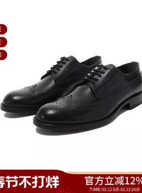 Tod'S 男士巴洛克风格系带德比鞋单鞋皮鞋 XXM01E0O530MG2