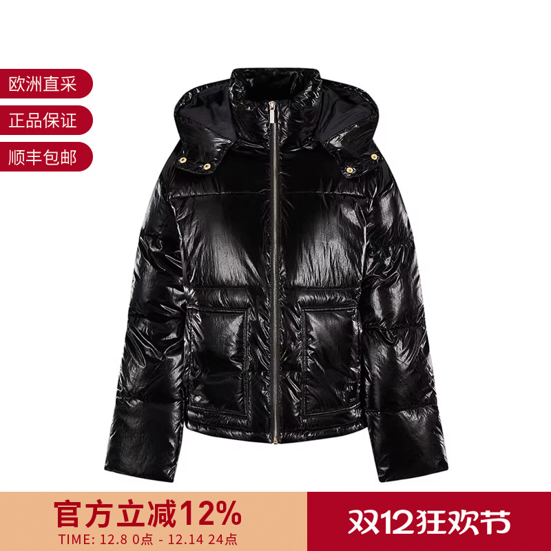 阿玛尼AX宽松版连帽棉服