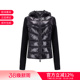 80093 Moncler女士修身 半羽绒鹅绒连帽拼接外套8G00018 薄款 999 版