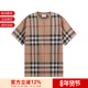 男士 棉质格纹宽松版 短袖 BURBERRY博柏利 针织T恤 8072665