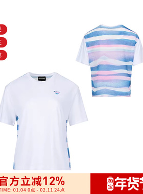 EA阿玛尼 女士小鹰标印花宽松版圆领短袖T恤 3R2T8Q 2JTAZ