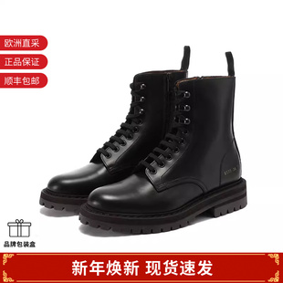 女士皮革系带靴子短靴马丁靴 PROJECTS COMMON 6135 甄品精选