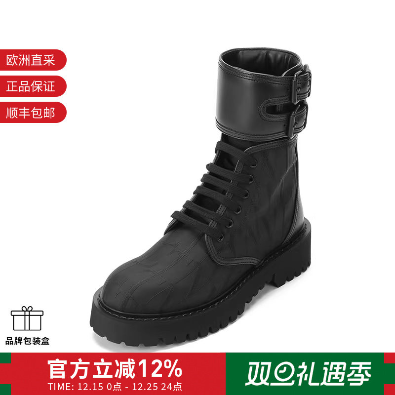 【甄品精选】VALENTINO华伦天奴 男士系带靴子短靴 WY2S0E62 EYV