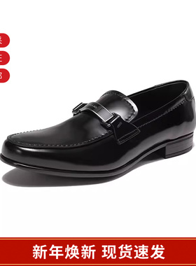 Prada普拉达 男士徽标扣饰乐福鞋皮鞋 2DC215 P39 F G000