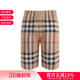 五分裤 BURBERRY博柏利 针织短裤 格纹抽绳式 8072666 男士