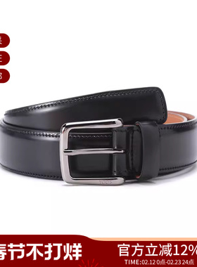 TOD'S托德斯 男士针扣式皮带腰带3.5cm XCMCP610100EY0