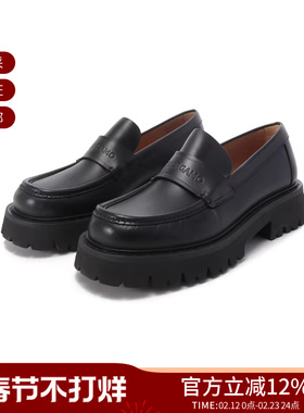 Ferragamo 男士FERGAL厚底乐福鞋莫卡辛鞋单鞋皮鞋 0762686