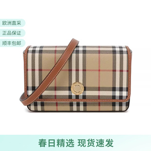 BURBERRY博柏利 8094435 女士格纹信封包手拿包单肩斜挎包