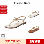 女士沙滩度假风蝴蝶结平底夹趾凉鞋 MICHAEL KORS 40R4NRFA1