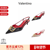 女士复古尖头高跟鞋 凉鞋 跟高4cm VALENTINO华伦天奴 2S0Q70 DSH