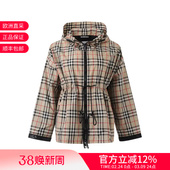8062947 连帽收腰上衣外套 BURBERRY博柏利 女士格纹宽松版