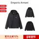 男士 外套 薄绒款 EA阿玛尼 连帽拉链卫衣开衫 运动衫 6D1M91 1JOXZ