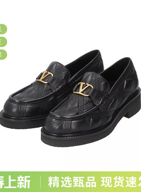 VALENTINO华伦天奴 女士复古绗缝厚底乐福鞋皮鞋单鞋2S0MC8 FGZ