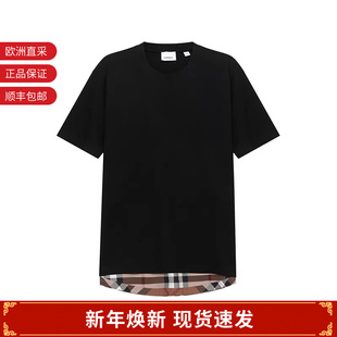 男女同款 T恤 宽松版 圆领短袖 8044962 中长款 BURBERRY博柏利