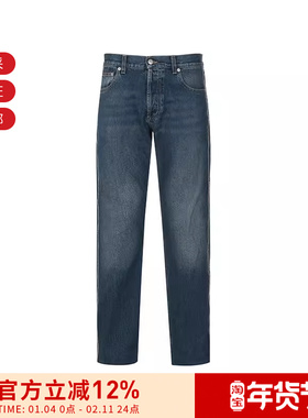 ALEXANDER MCQUEEN麦昆 男士棉质牛仔裤长裤 677771 QSY75