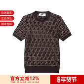 FZXC72 ASJT 圆领短袖 针织衫 甄品精选 FENDI芬迪女士棉质修长款