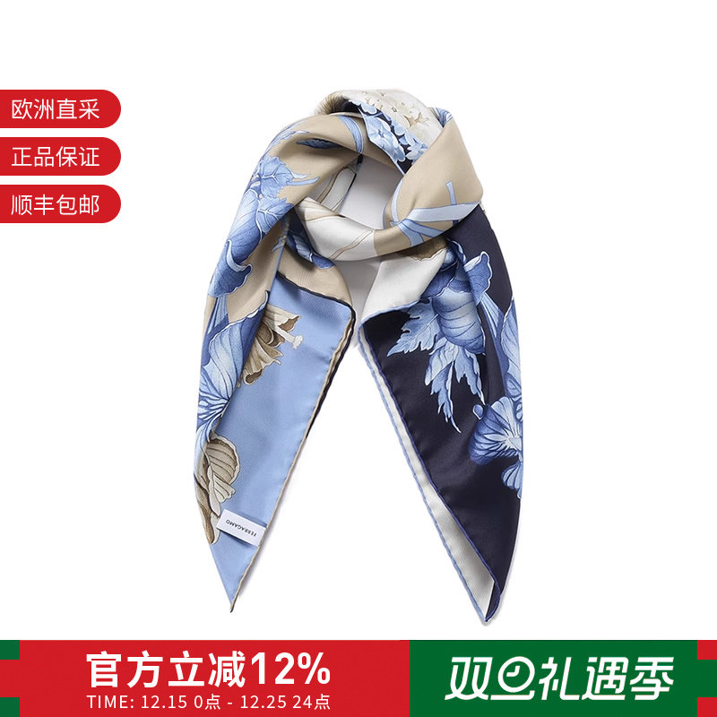 Ferragamo菲拉格慕 新品女士丝质印花丝巾方巾围巾90*90cm 310198