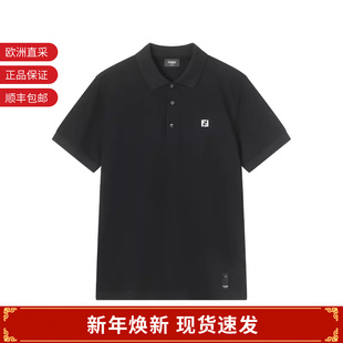 男士 棉质徽标装 饰短袖 FY0985 FENDI芬迪 POLO衫 AUA5 甄品精选