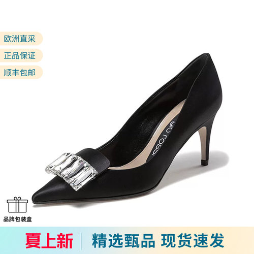 SergioRossi细跟高跟鞋单鞋