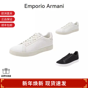 甄品精选 X4X316 EA阿玛尼 鹰标提花休闲运动板鞋 XM741 男士