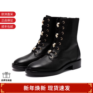 SONDRACRYSTALZIPBTE 女士系带靴子短靴马丁靴 Stuart Weitzman