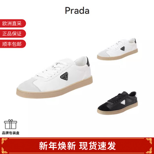 新品 2EE394 男士 运动休闲鞋 Y5T 三角形徽标系带板鞋 Prada普拉达