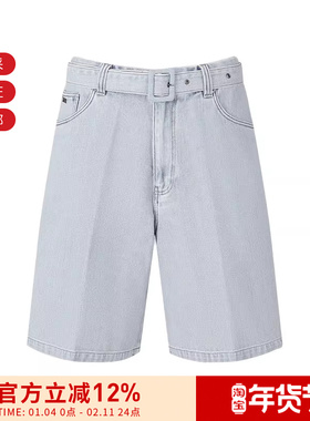 EA阿玛尼 男士复古高腰牛仔短裤 EM001747 AF13443
