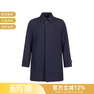 E7T23 ZEGNA杰尼亚男士 夹棉大衣 薄款 7300 单排扣中长款