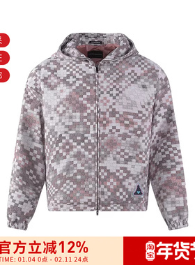 【甄品精选】ARMANI阿玛尼 男士宽松版夹克外套格纹H31R07 C1033