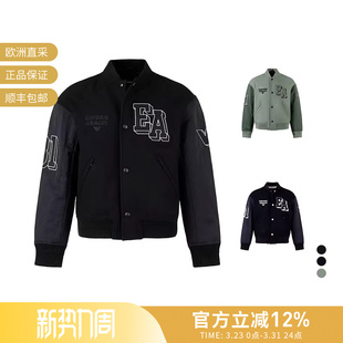 6R1B89 EA阿玛尼 薄棉棒球服夹克棉服外套 宽松版 1NHNZ 男士