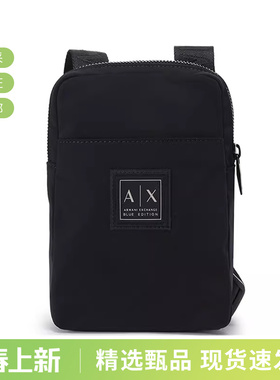 AX阿玛尼男士男包徽标装饰单肩斜挎包XM000682 AF12908