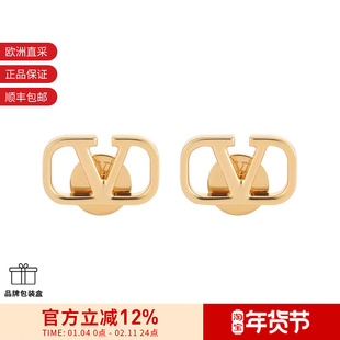 VALENTINO华伦天奴 女士VLOGO SIGNATURE穿孔式耳钉耳饰2J0G76MET
