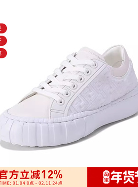 【甄品精选】FENDI芬迪 女士系带运动鞋小白鞋 8E8250 AHGS