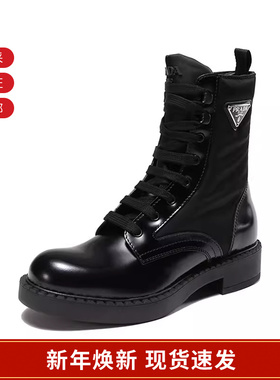 【甄品精选】Prada普拉达 男士系带靴子短靴马丁靴 2UE028 3LFU