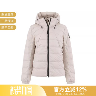 GOOSE 鸭绒连帽羽绒服外套 女士修身 轻薄款 2220LB 版 CANADA