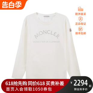 829HP T恤8D00003 女士亮面标识圆领长袖 Moncler盟可睐情人节礼物