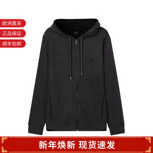 棉质拉链男装 男士 卫衣开衫 运动衫 50460386 Hugo 外套 Boss