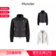 M1122 9B00004 Moncler 女士衬垫羊毛半羽绒鹅绒拉链立领针织外套