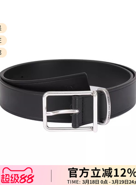 AX阿玛尼男士做旧扣头不可裁剪皮带腰带3.5cm 951412 4F893