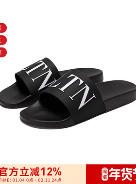 VALENTINO华伦天奴男士VLTN图案拖鞋凉拖 2Y2S0873 SYE