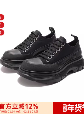 ALEXANDER MCQUEEN 女士厚底鞋帆布鞋休闲鞋 697072 W4MV2