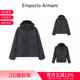 6D1B64 EA阿玛尼 连帽拉链棉服夹棉外套 轻薄款 1NNXZ 男士