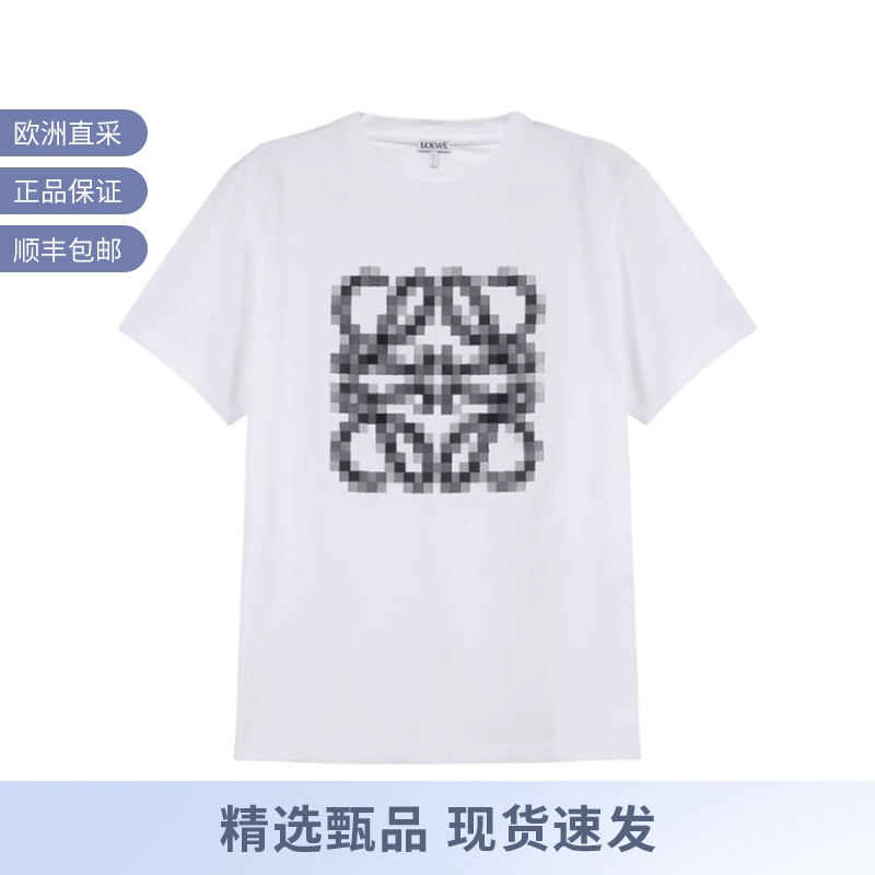 罗意威女士棉质徽标刺绣短袖T恤