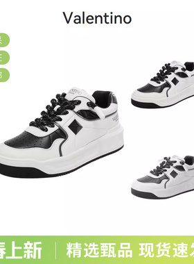 VALENTINO男士铆钉厚底板鞋系带休闲运动鞋 2S0G37 WRI