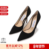 100 BWJ Choo周仰杰女士绒面革尖头高跟鞋 LOVE 甄品精选 Jimmy