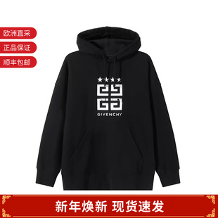 卫衣运动衫 棉质做旧印花连帽长袖 BMJ0HC3YEL 男士 纪梵希