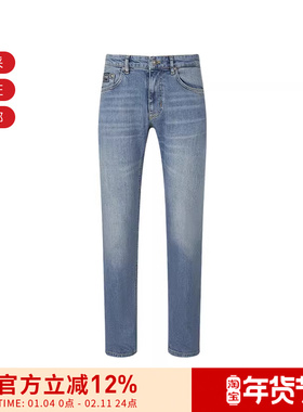 VJC范思哲 男士做旧修身款牛仔裤长裤 78GAB5S0 CDWA8