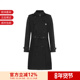 型中长款 BURBERRY博柏利 女士肯辛顿版 连帽Trench风衣外套8033520