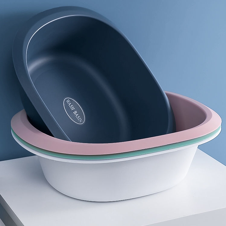 新款洗脸盆家用长方形大号加厚塑料洗菜盆婴儿童女洗脚盆洗衣服盆